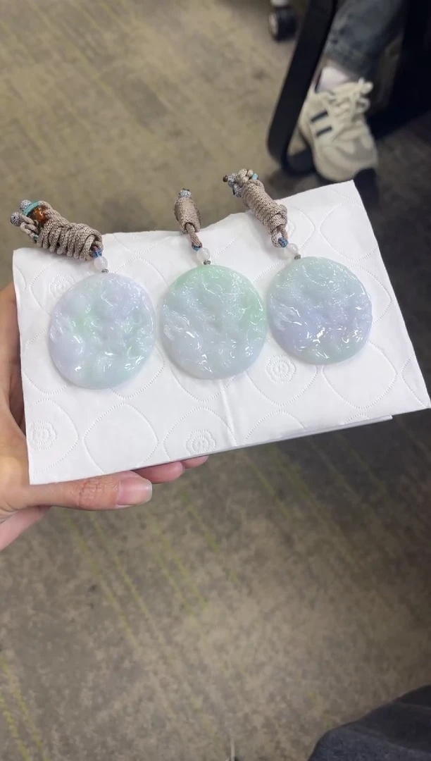 颈饰未镶嵌翡翠Z137/多样性发一件/配绳子