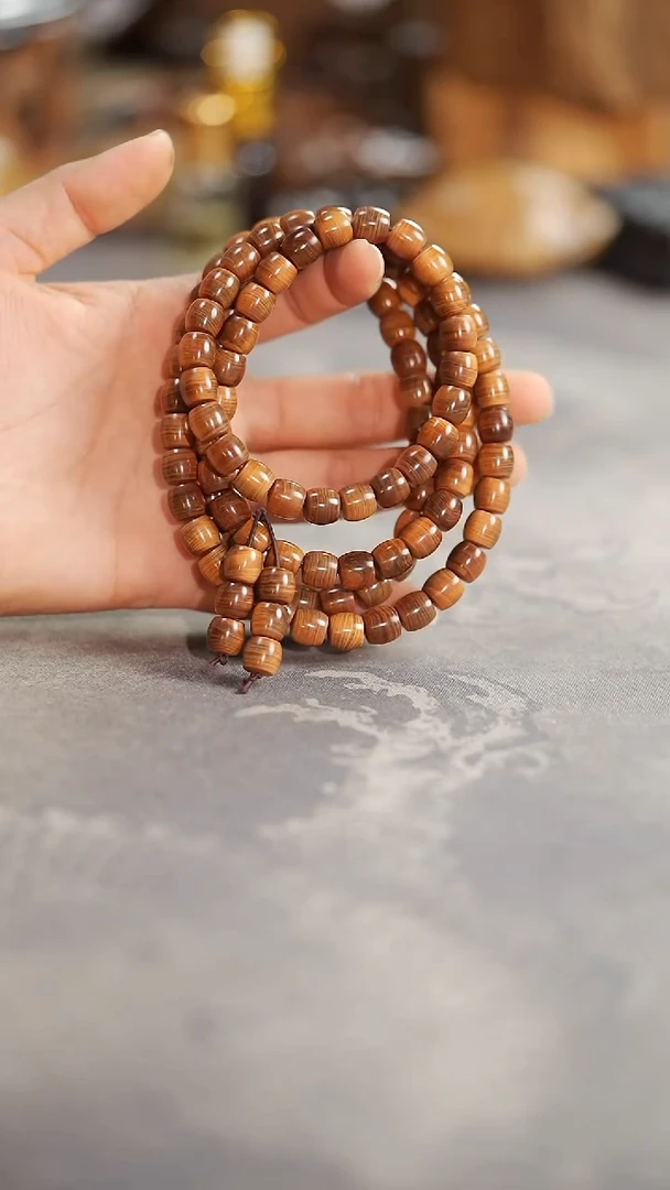 柏木（崖柏）淳化黑油8/9MM108颗捻珠265