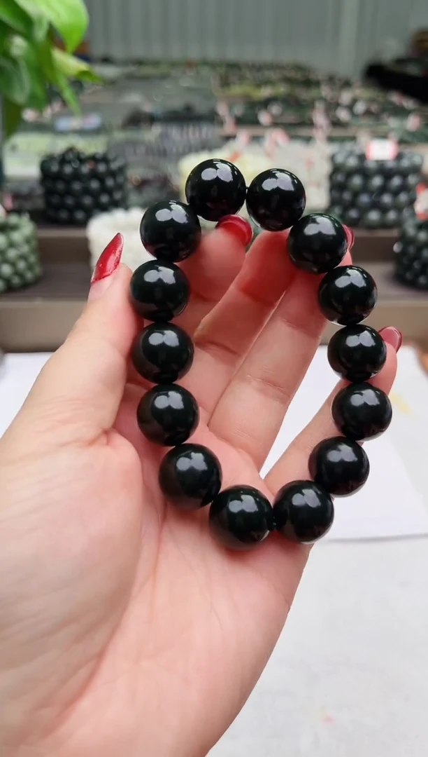 【闪购商品】和田玉手串未镶嵌纯天然和田玉新疆马儿羊矿塔青16