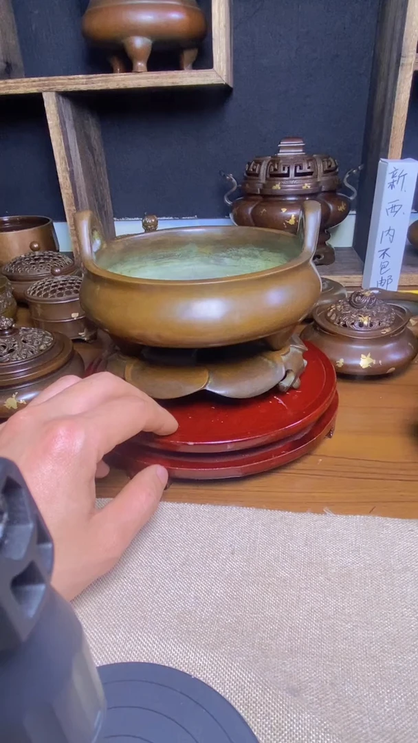 【闪购商品】苏工 普工精品铜 摆件熏香炉/摆件