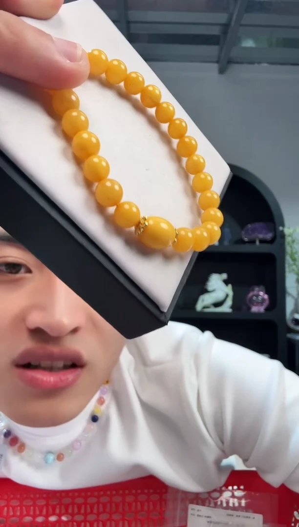 手链蜜蜡未镶嵌晶9367 约7mm