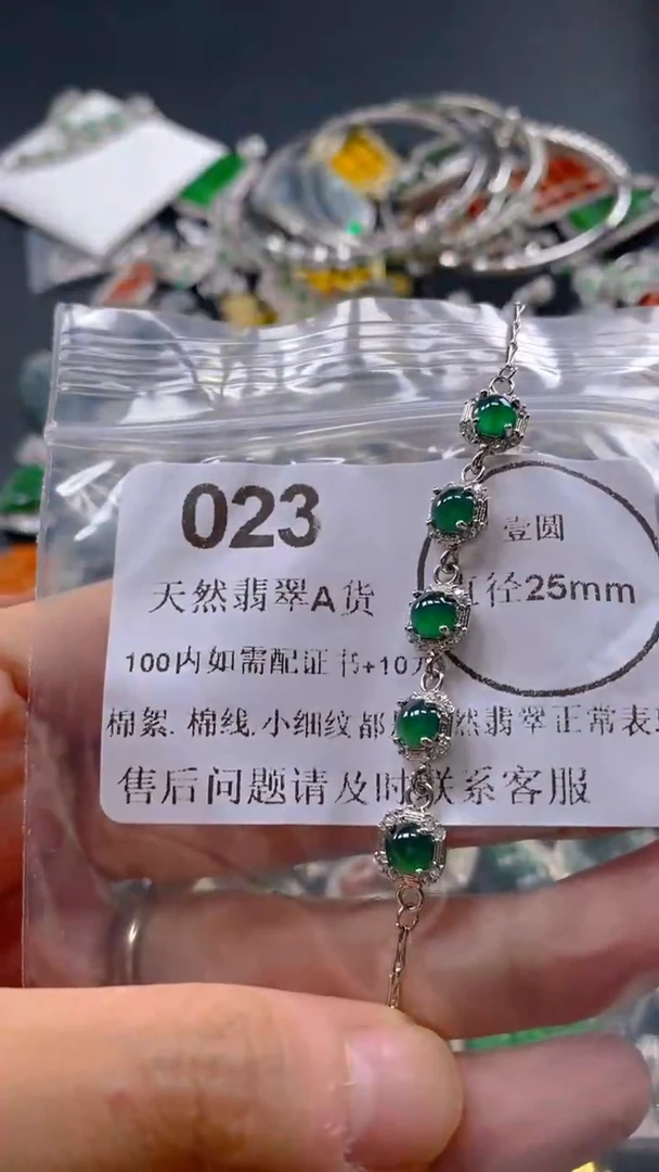 翡翠未镶嵌吊坠(不含链)023