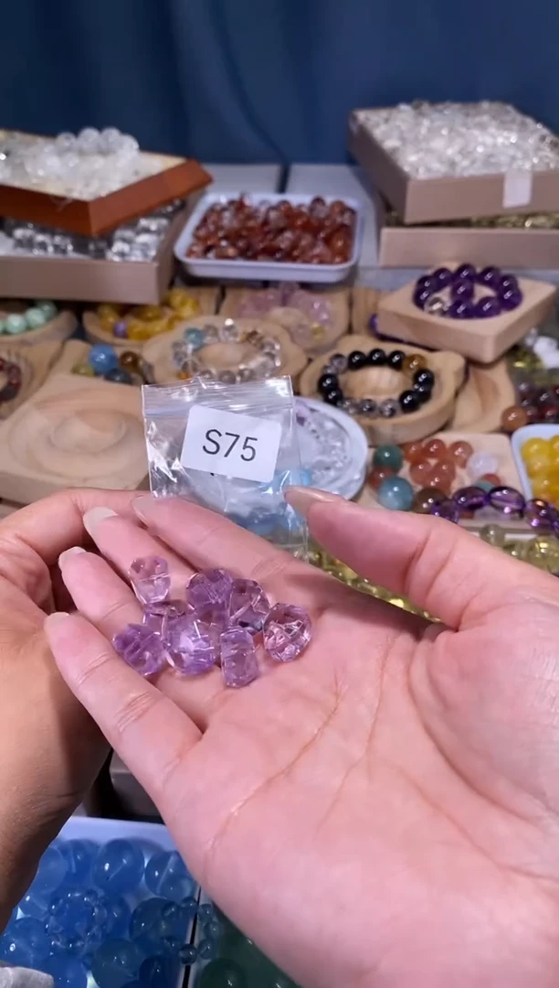 未镶嵌手串水晶S75玻利维亚钻切单颗