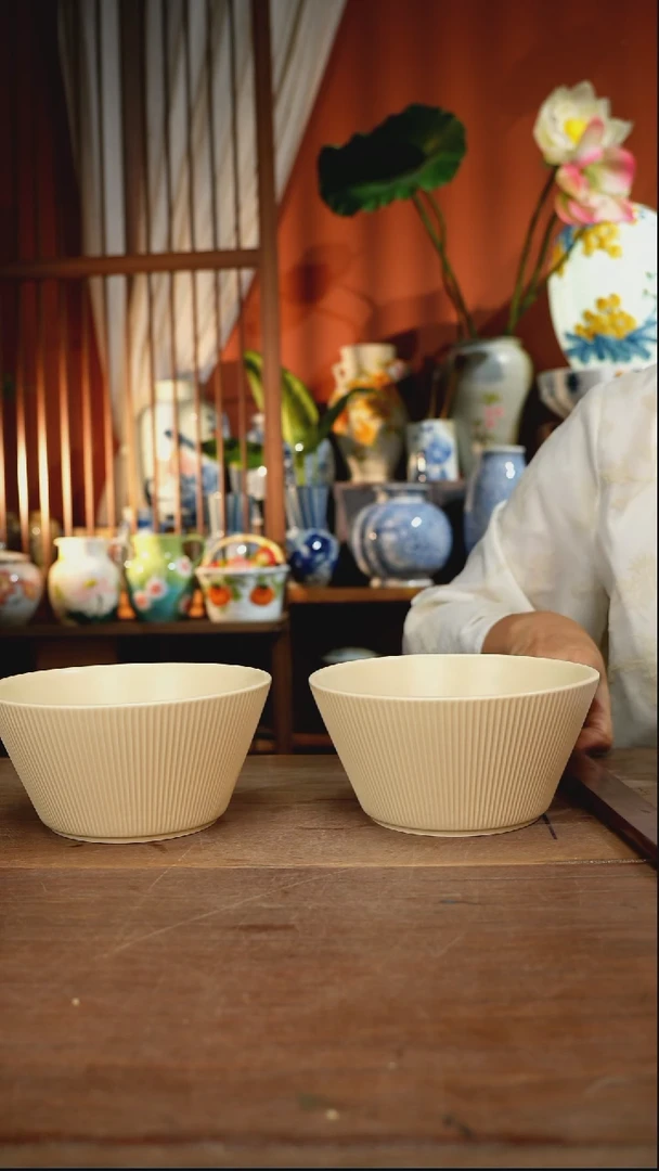 瓷片【简家甄选】景德镇设计师釉下手绘陶瓷餐具