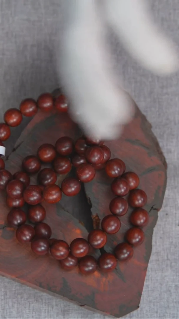 檀香紫檀（小叶紫檀）手串/手链紫檀1.2单圈高密细金星随机发175