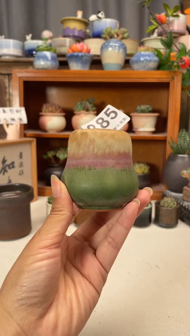 瓷片885知木小芳花盆