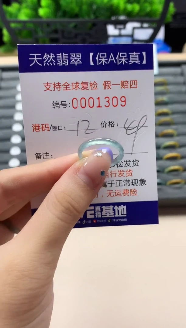 未镶嵌戒指翡翠天然 1309