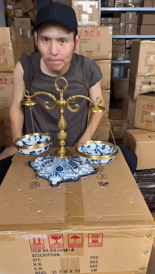 黄铜葫****a  黛姿家居装饰品摆件