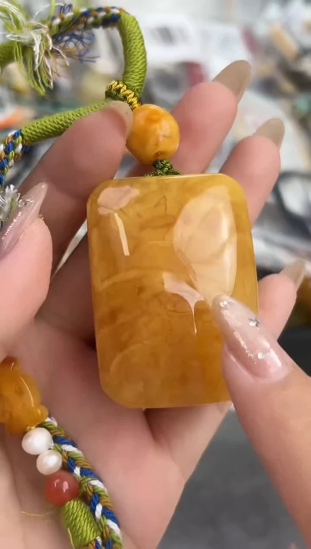 裸石琥珀未镶嵌天然琥珀蜜蜡吊坠