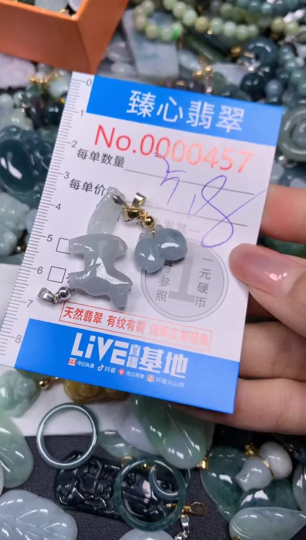 【闪购商品】翡翠颈饰未镶嵌含绳000457