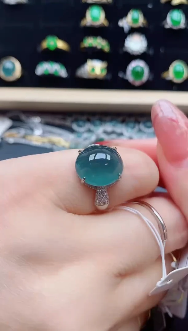 【闪购商品】翡翠戒指银S925镶嵌321321