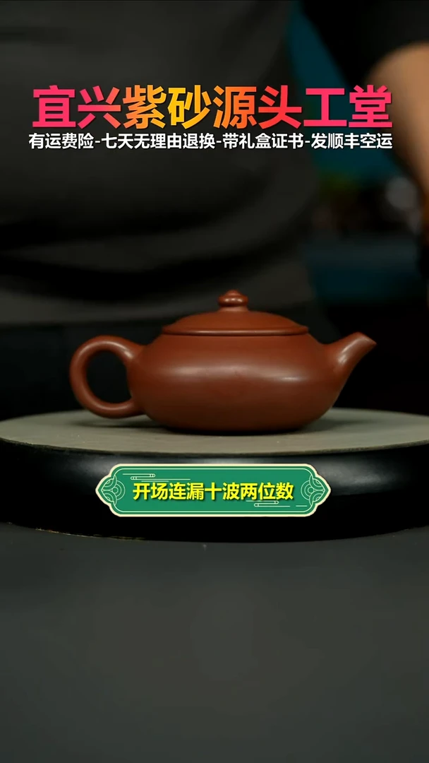 茶壶紫砂李传荣S级龙血砂财源240CC