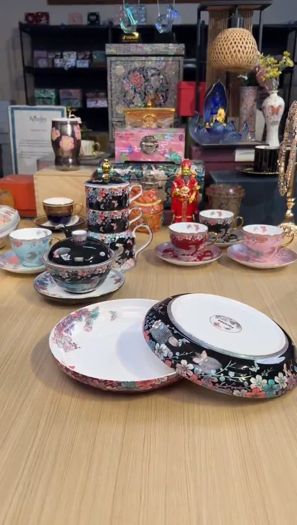 167灵羽和鸣深盘套二-红/黑