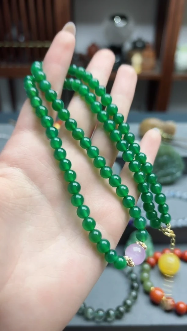 【闪购商品】玛瑙颈饰未镶嵌玛瑙项链*3 DN