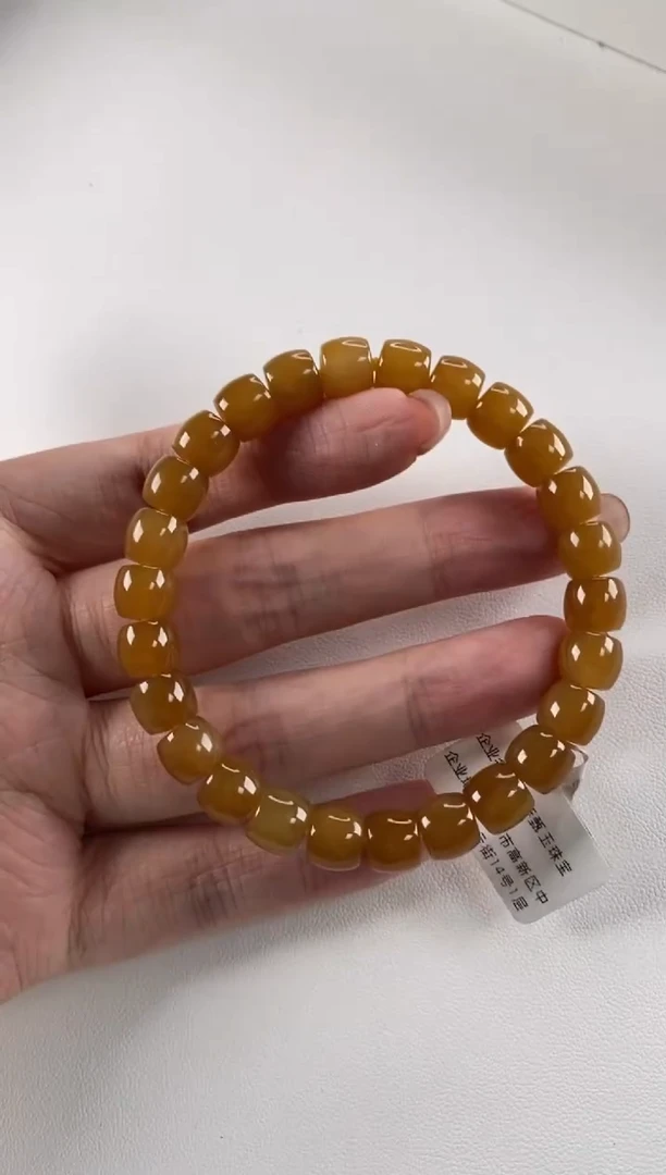 未镶嵌手串和田玉直切手串