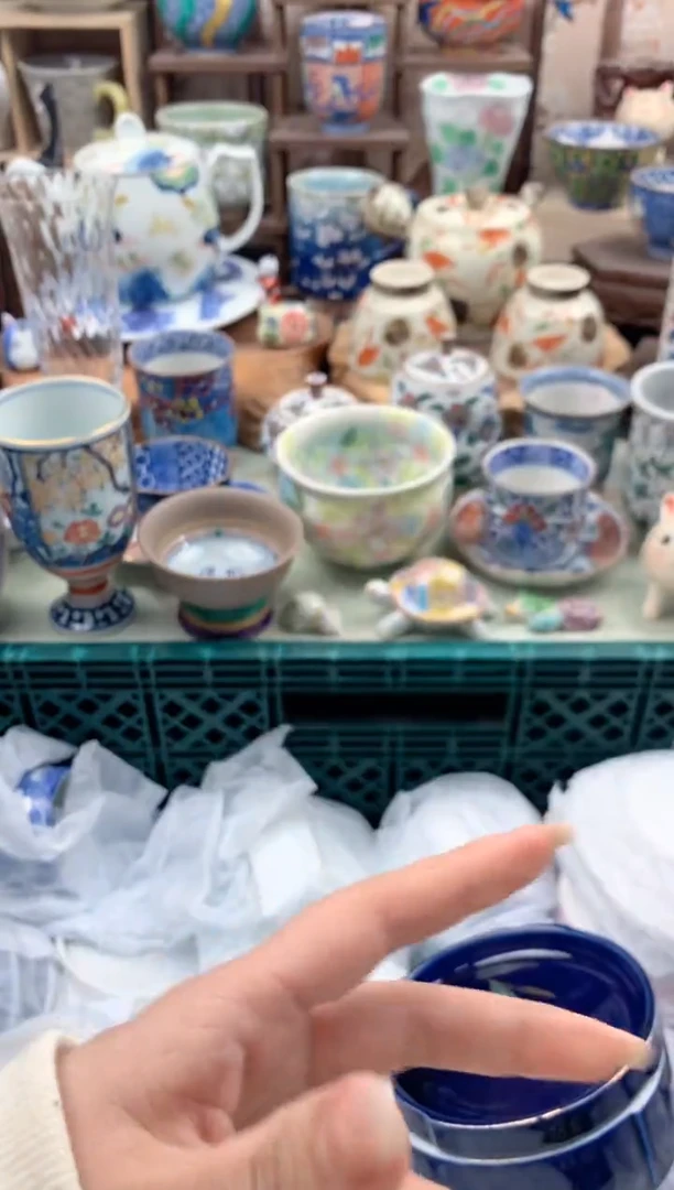 瓷片肉*妈216号九姑娘工艺品瓷器（青花钵一只