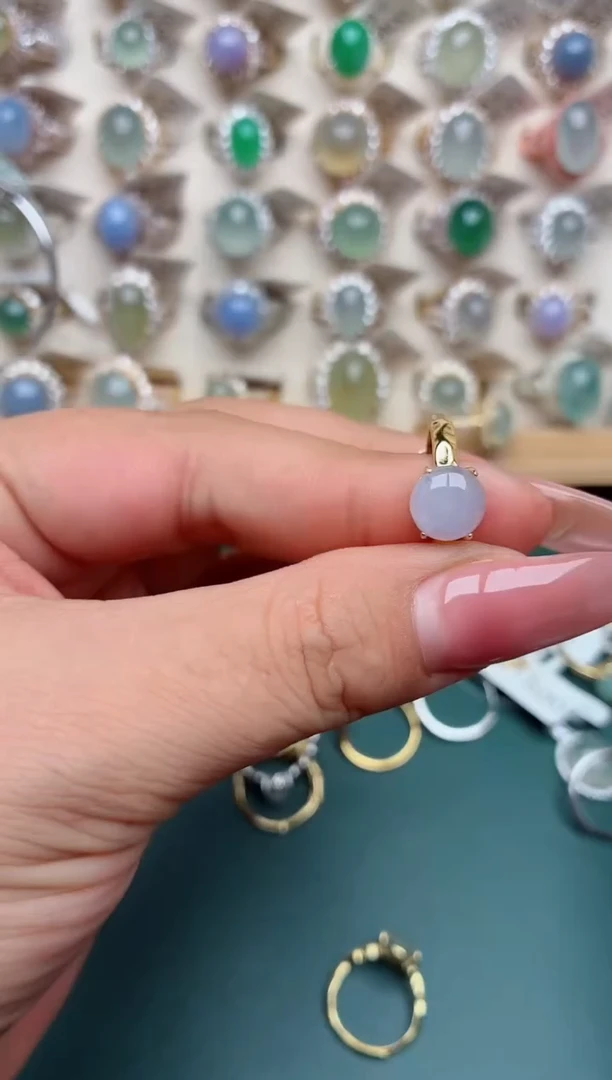 银S925镶嵌戒指翡翠.