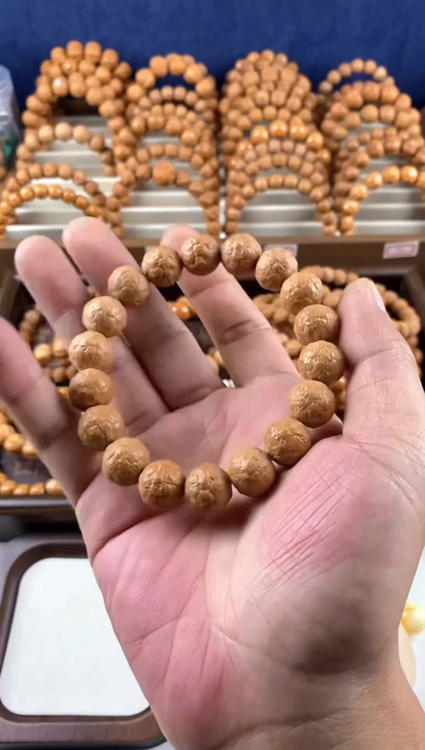 猴头核桃手串闪六橘皮全品单圈