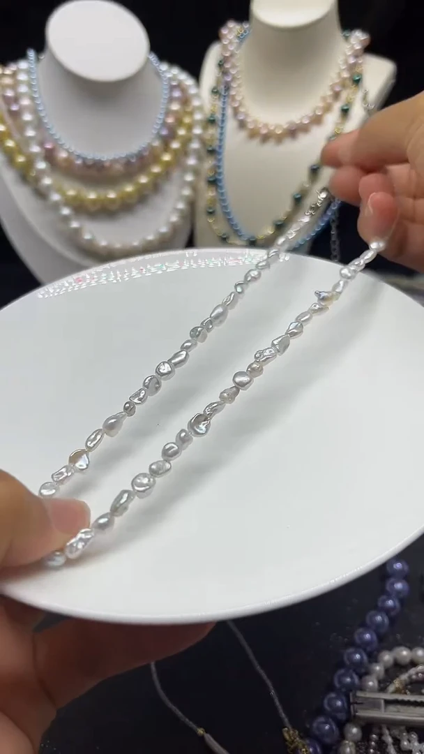 颈饰未镶嵌淡水珍珠多人