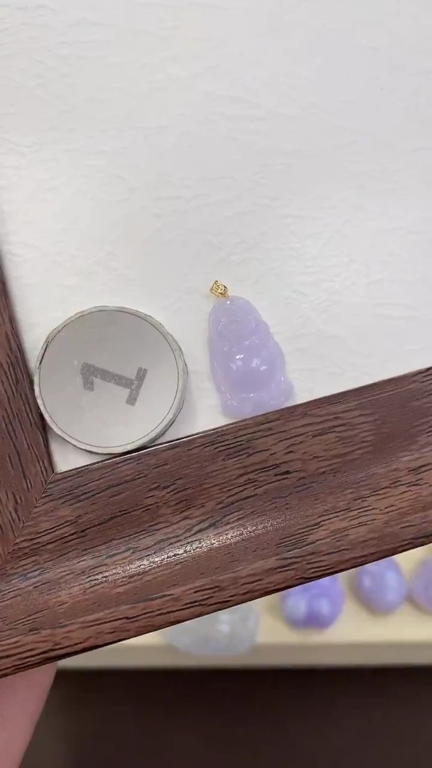 颈饰18K金镶嵌翡翠天然缅甸a货翡翠(多样性发其一