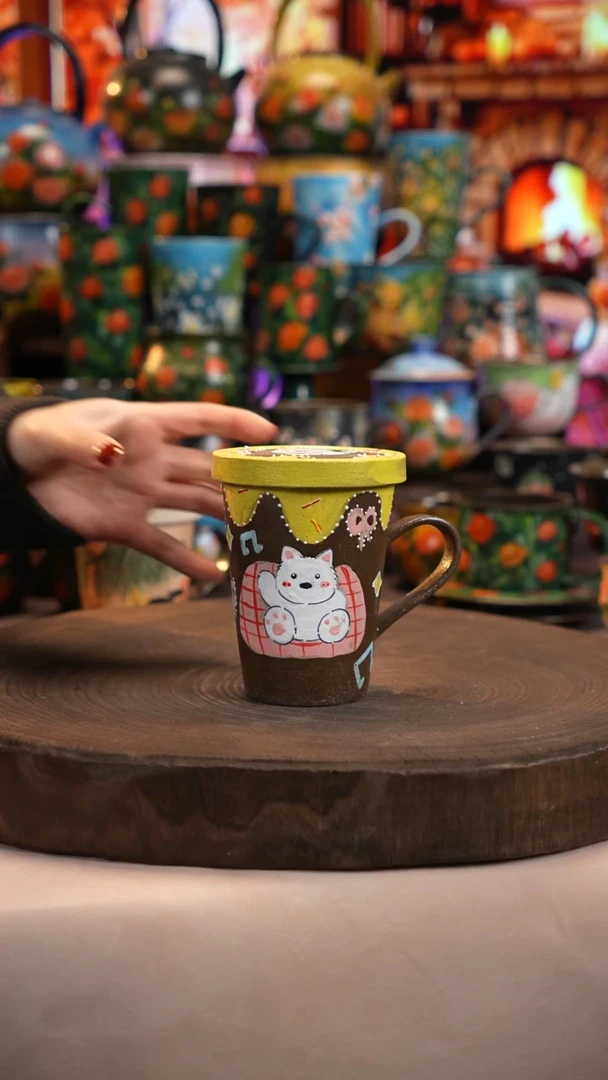 油画   釉下彩   杯子