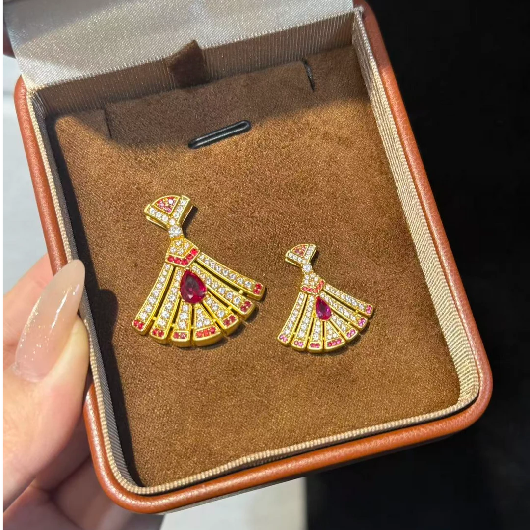 足金999扇形点钻吊坠（可送编绳）送女生圣诞礼物