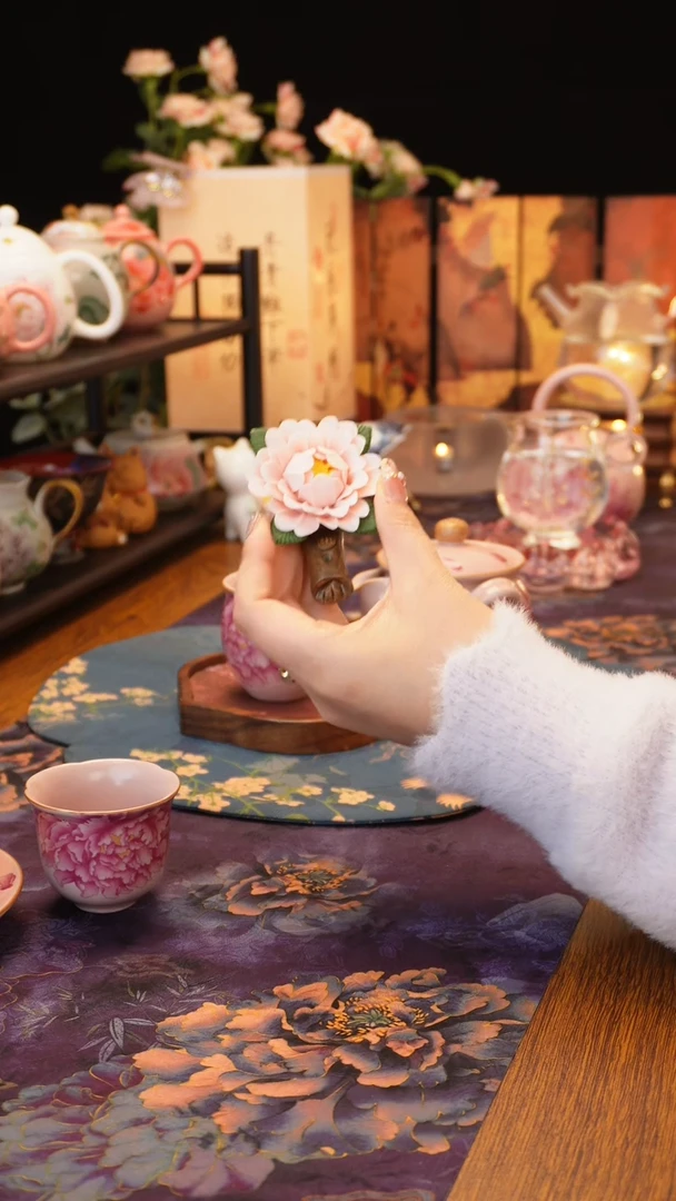 【闪购商品】牡丹摆件········