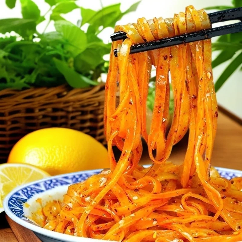 【特色小吃】宝鸡岐山擀面皮陕西正宗包邮方便速食香辣劲道美味红油