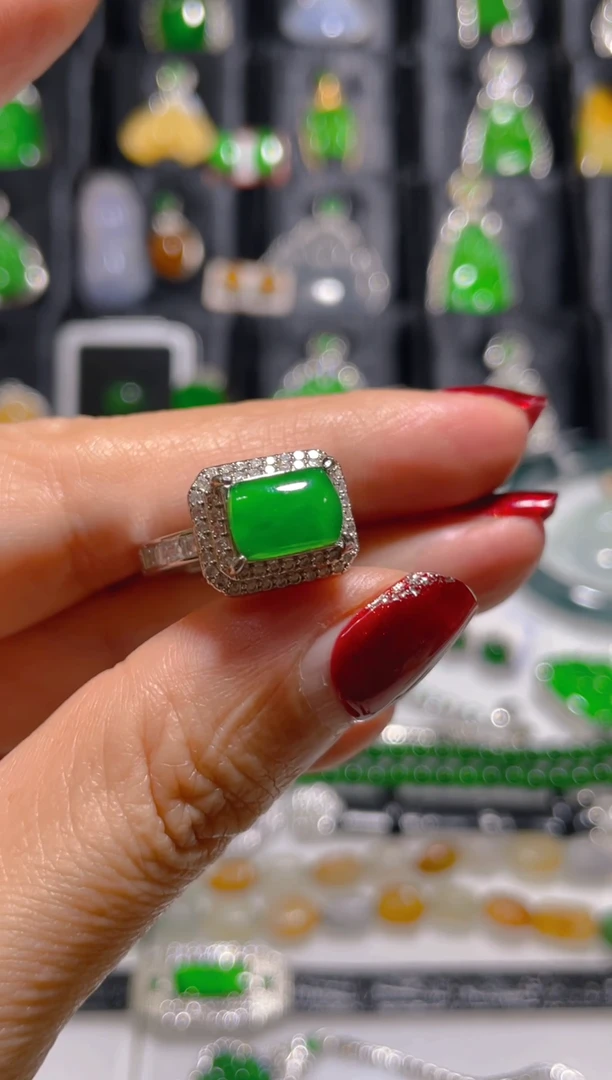 未镶嵌戒指翡翠天然翡翠多样性发货