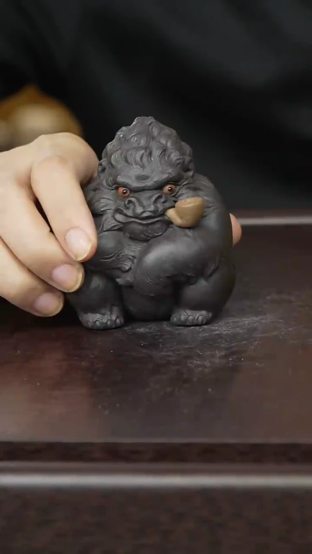 紫砂茶宠烟斗猩猩