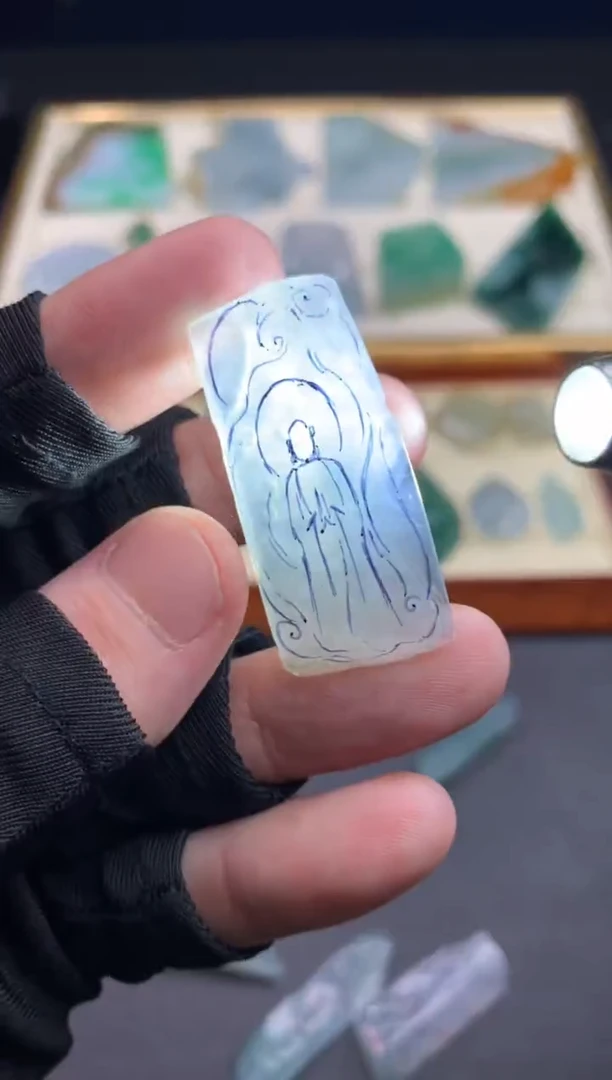 定制翡翠未镶嵌天然翡翠裸石 （含工费）