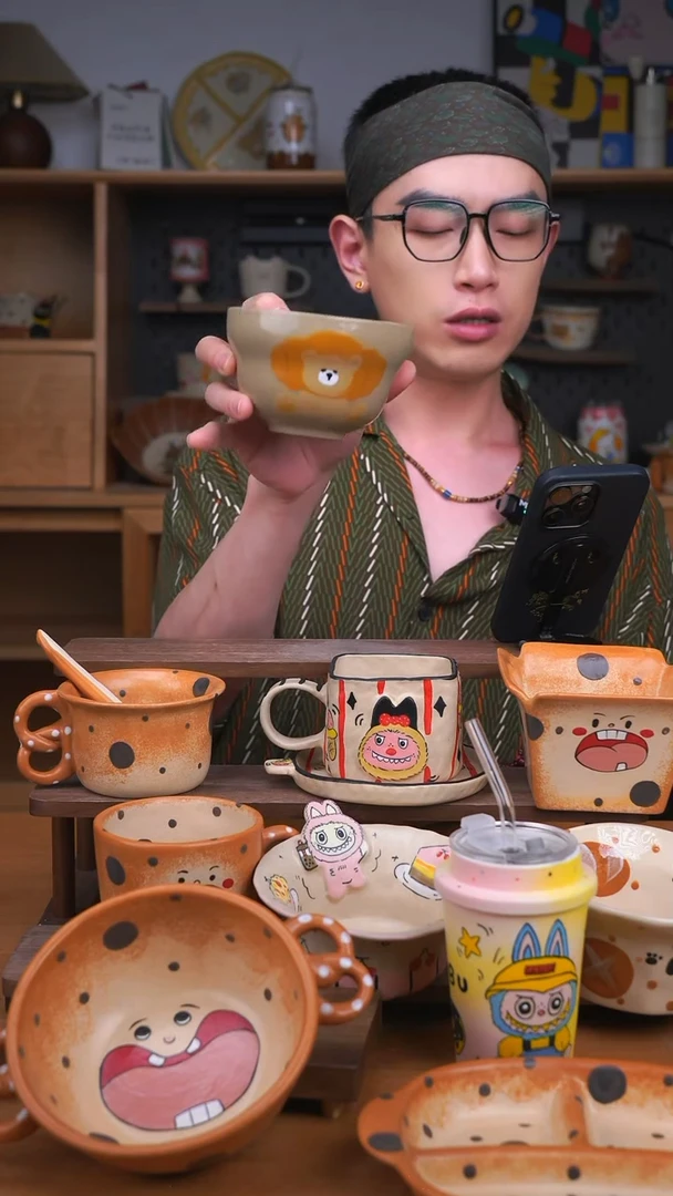 杯子景德镇可爱设计师款陶瓷