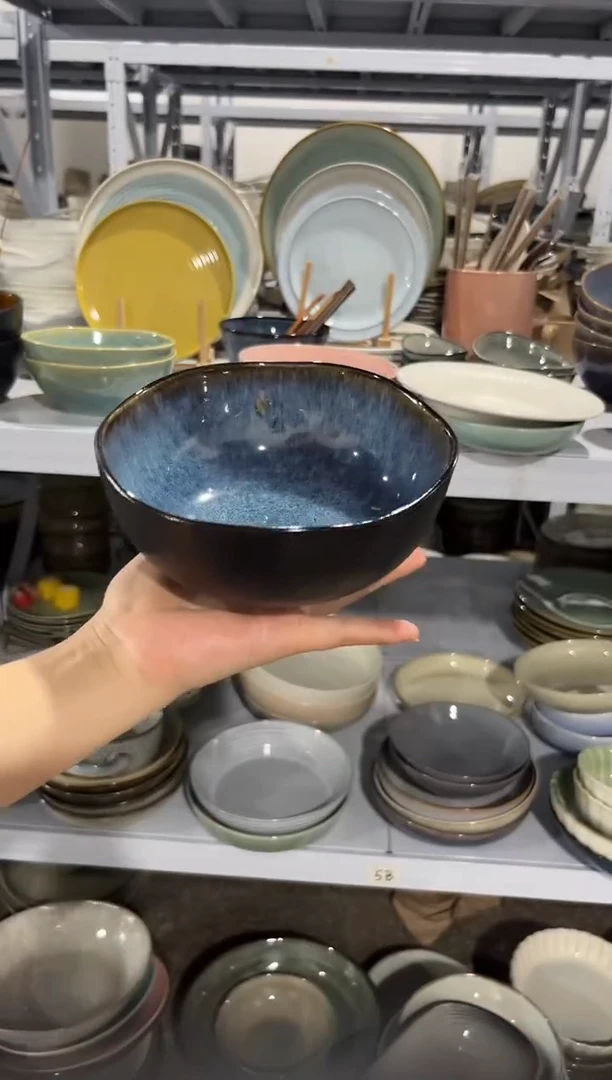 瓷片外贸尾货瑕疵满20包邮X S孤品面碗