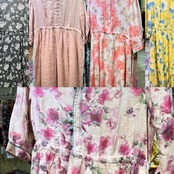 苎麻连衣裙过款链接