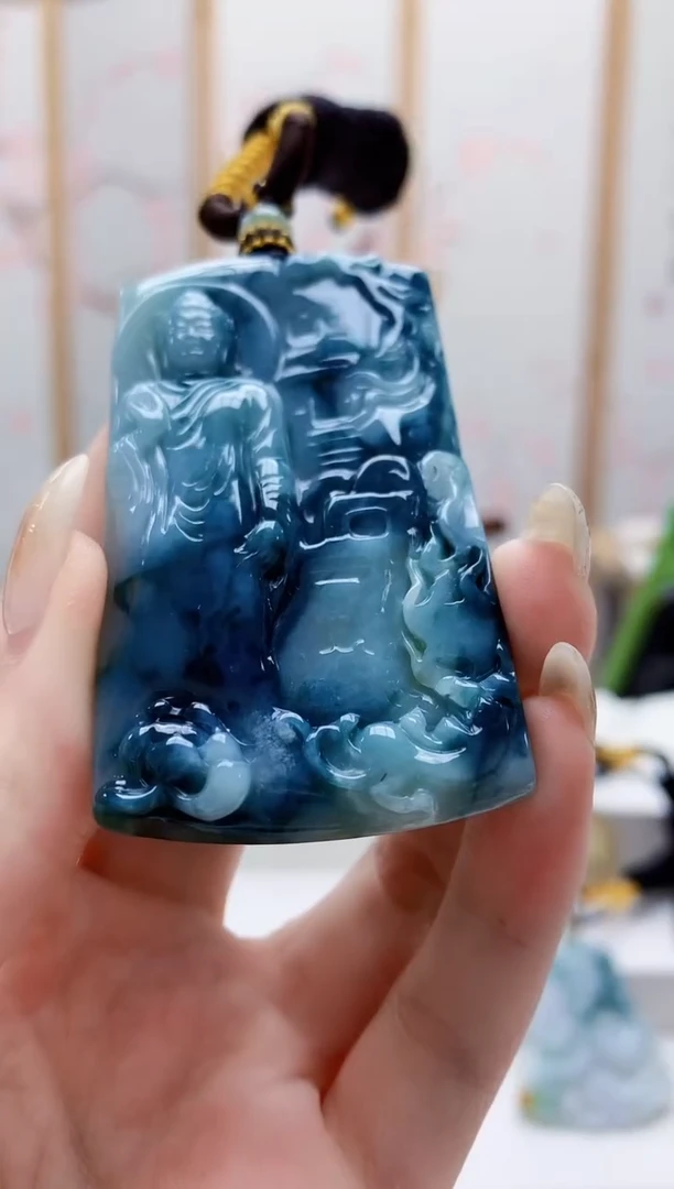 未镶嵌定制翡翠5060jw-毛货挂件22