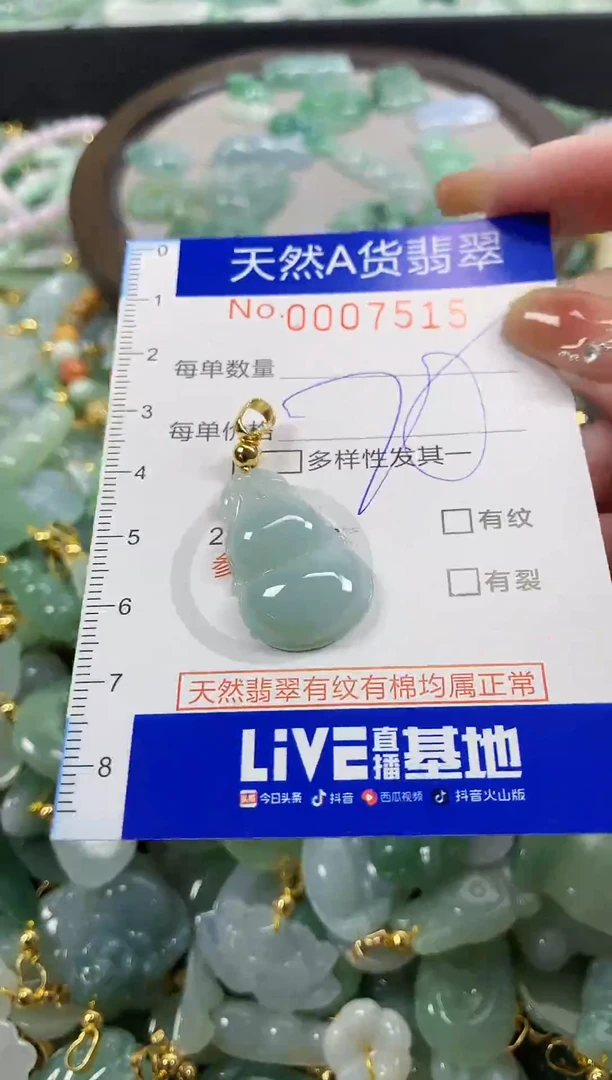 颈饰未镶嵌翡翠天然A货翡翠