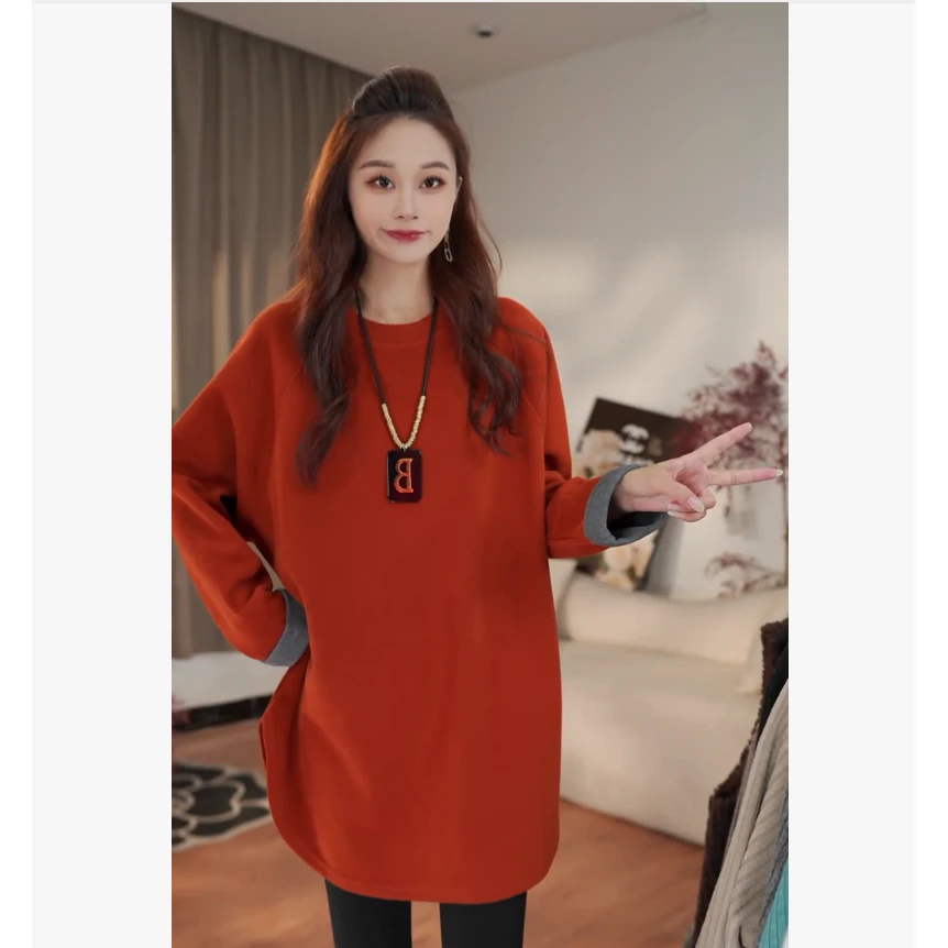 【现货】2025新款韩版简约百搭时尚T恤打底衫休闲上衣251009