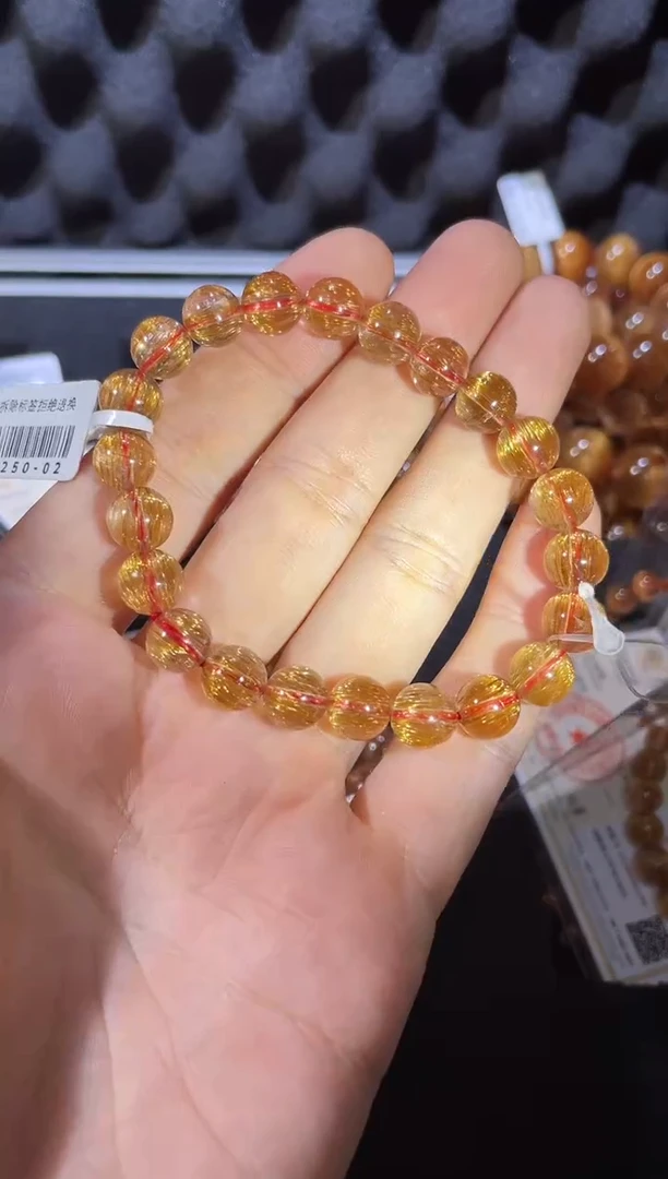 未镶嵌手链水晶麒*发晶单圈手链A8