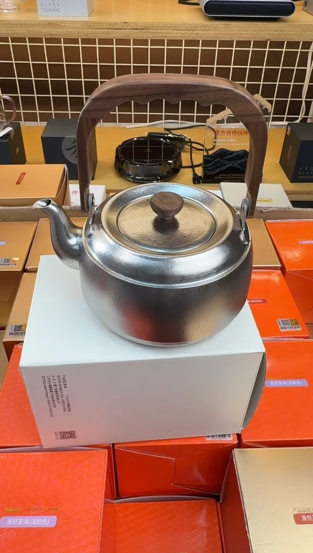 @@器钛纯钛提梁壶