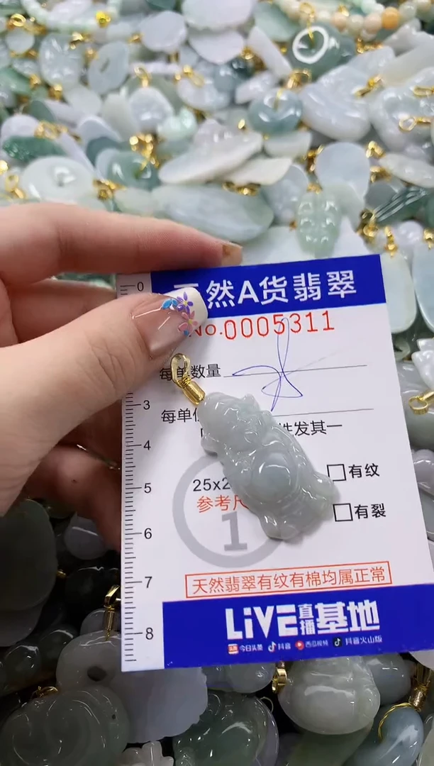 颈饰未镶嵌翡翠天然A货翡翠