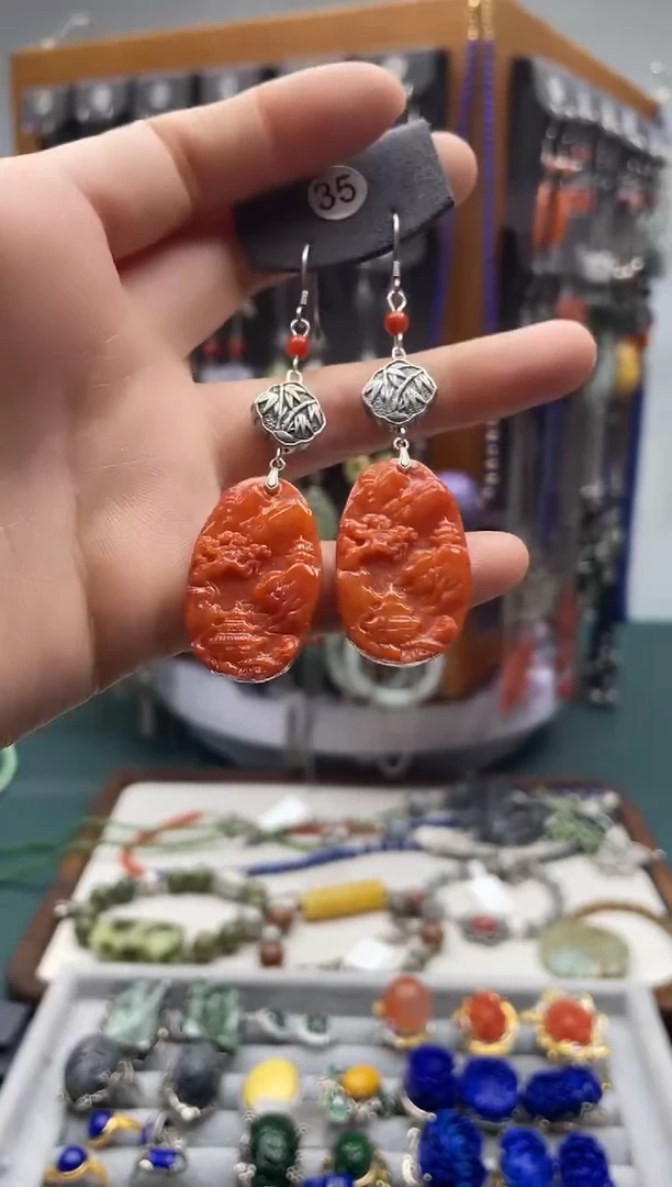 【闪购商品】翡翠耳饰未镶嵌饰品