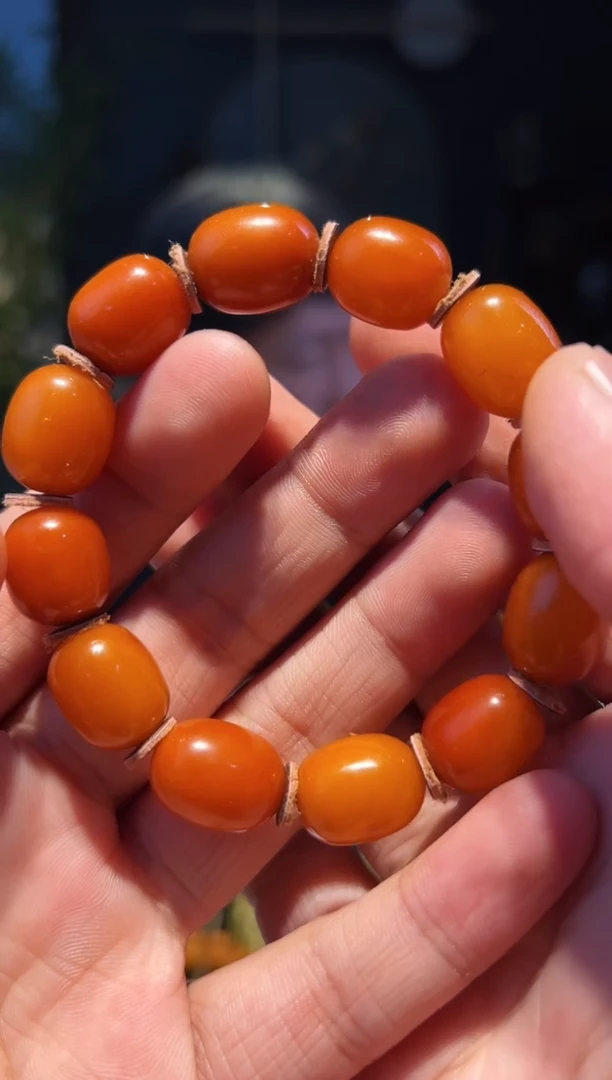 【闪购商品】蜜蜡手串未镶嵌13+(枣蜡串)