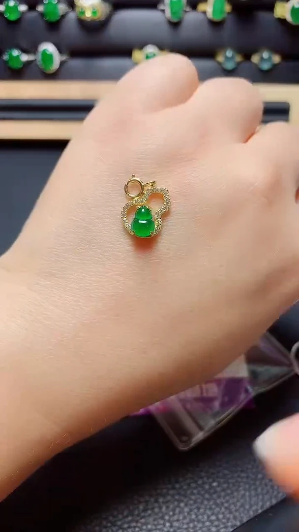 银S925镶嵌戒指翡翠天然翡翠A货s925银镶