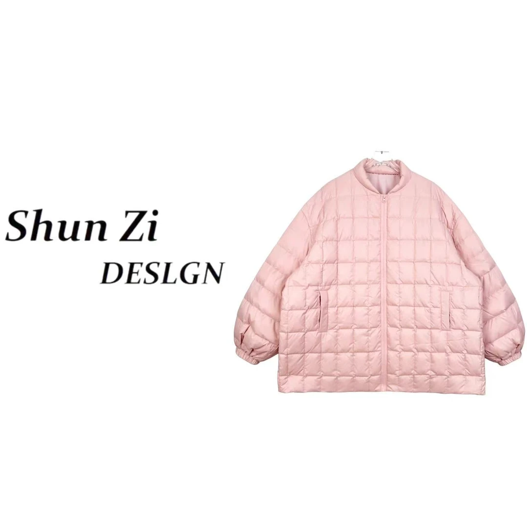 顺子/SZ20251 简约百搭款90白鸭绒轻奢减龄时尚显瘦羽绒服