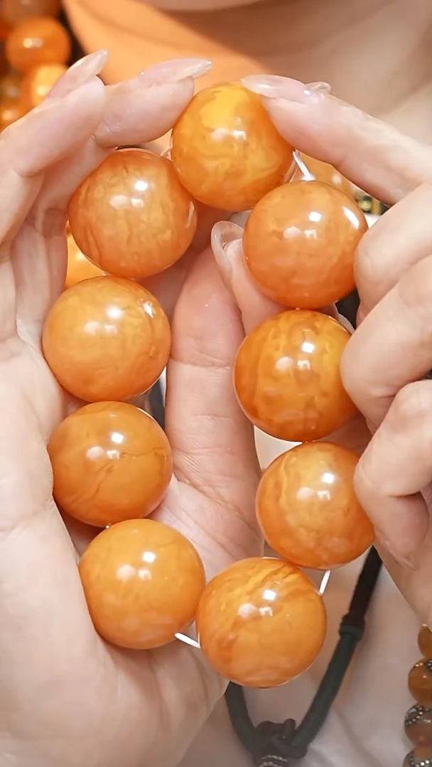 蜜蜡颈饰未镶嵌5765天然蜜蜡珠宝奇石云端妖孽妖花全部保真