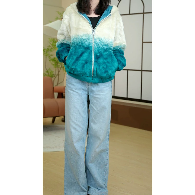 GUESS 渐变时尚卫衣外套-W2BL86WF270