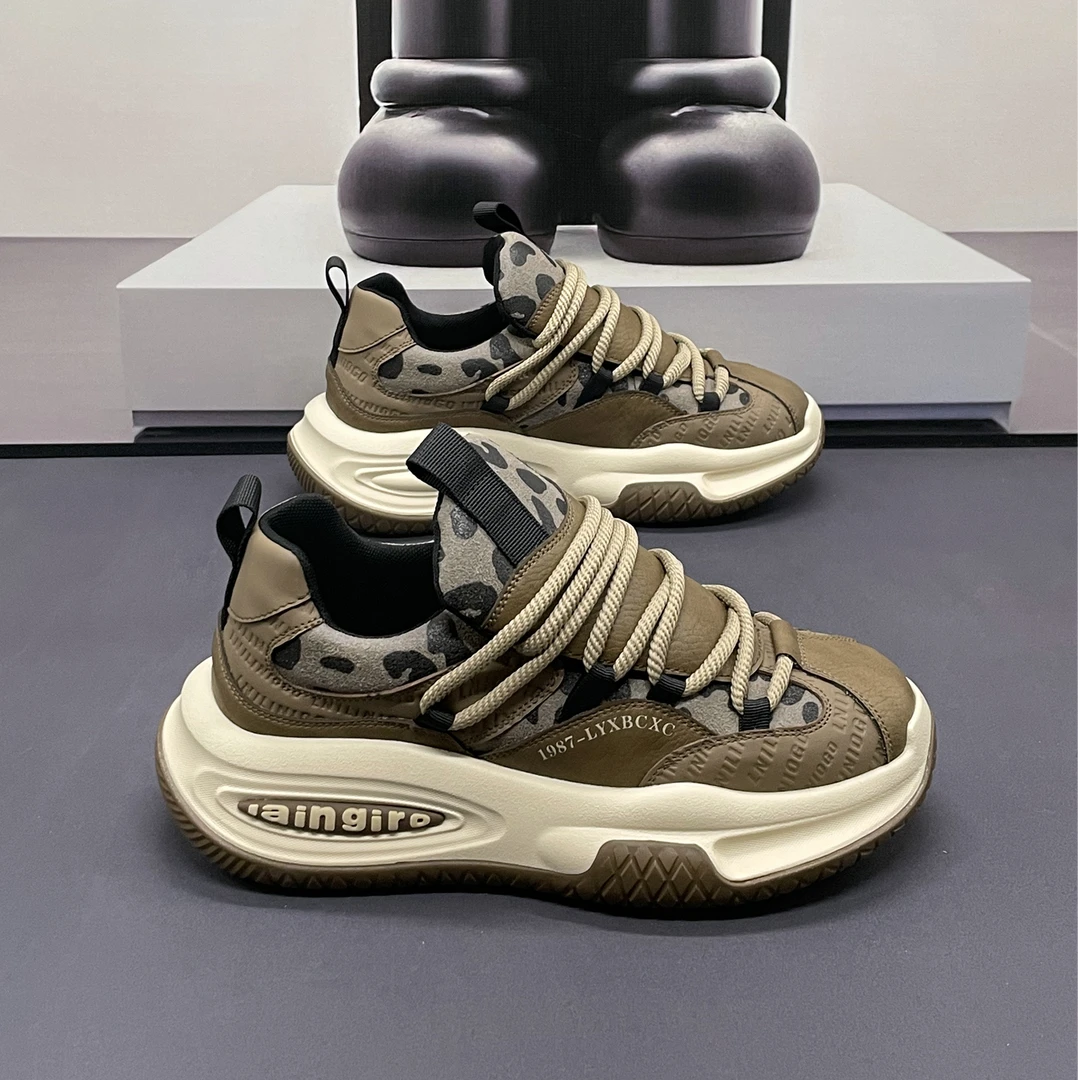 法莎尼亚软底男老爹鞋新款时尚增高男鞋青年时尚百搭运动休闲潮鞋