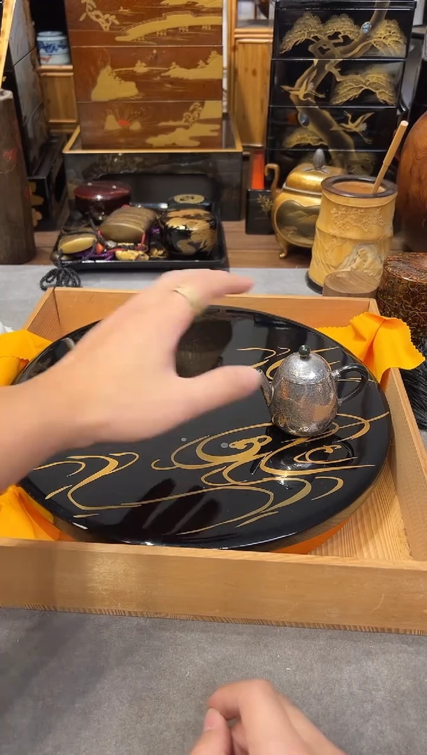 金莳绘 干果盒 大漆漆器大漆漆器