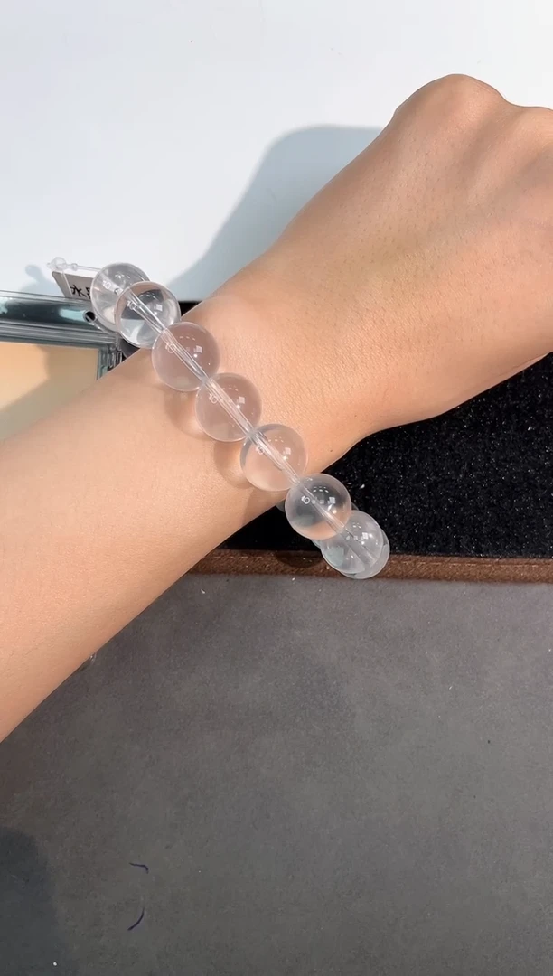 水晶手链未镶嵌39号X33婚纱白水单圈14mm