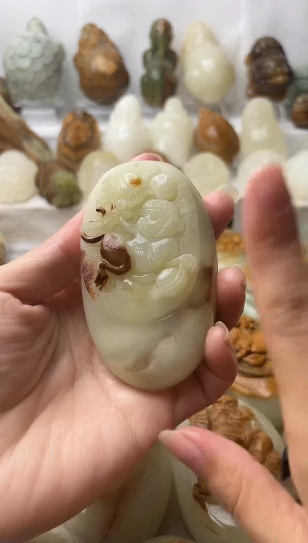 石材方解石棉纹正常不退换猴